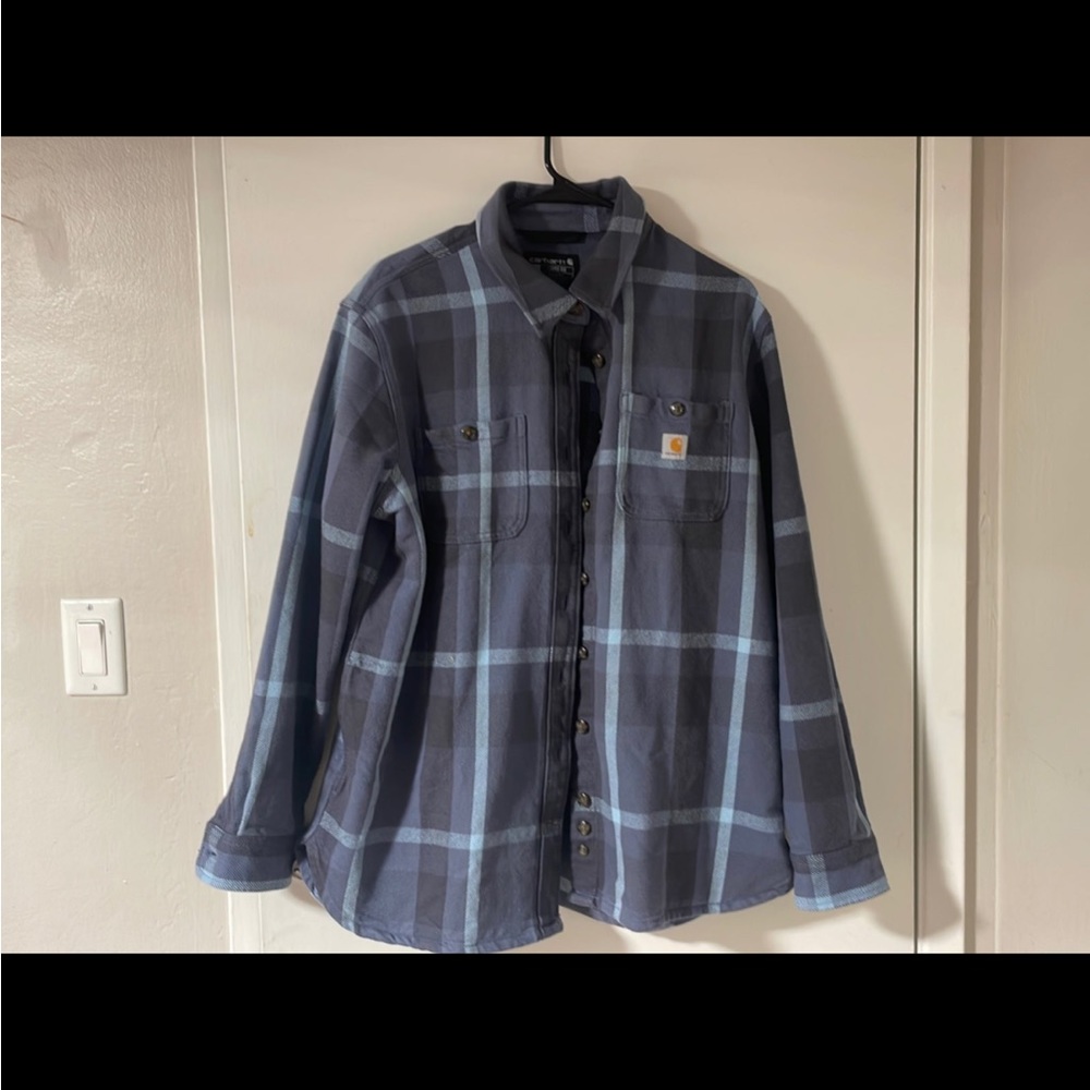 COPY - Large blue carhartt flannel